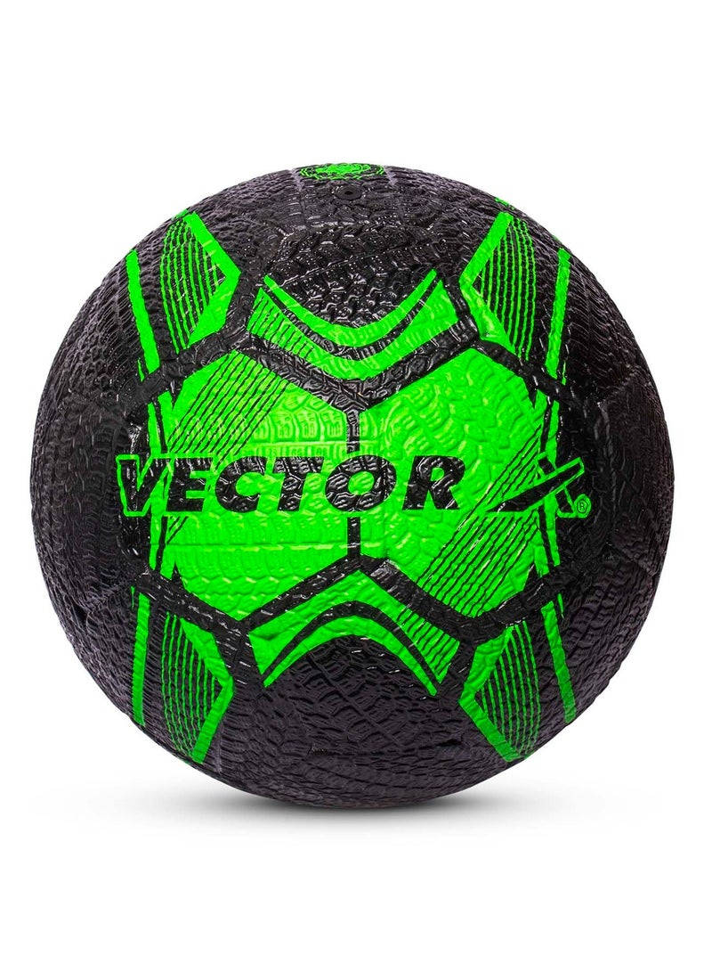 Vector X Street Soccer Football | Size-5 | Material- Moulded rubber | All Surface | High Bounce | High Speed ​| Rubberized Outer core | High Air Retention Bladder | 32 Panel | Training - Image 1