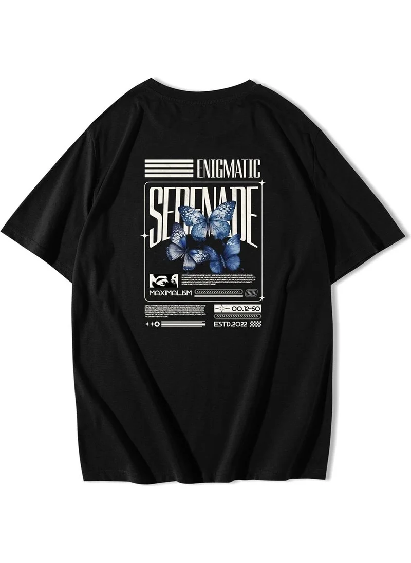 بي ار زد كولكشن Unisex Oversize Enigmatic Serenade T-Shirt