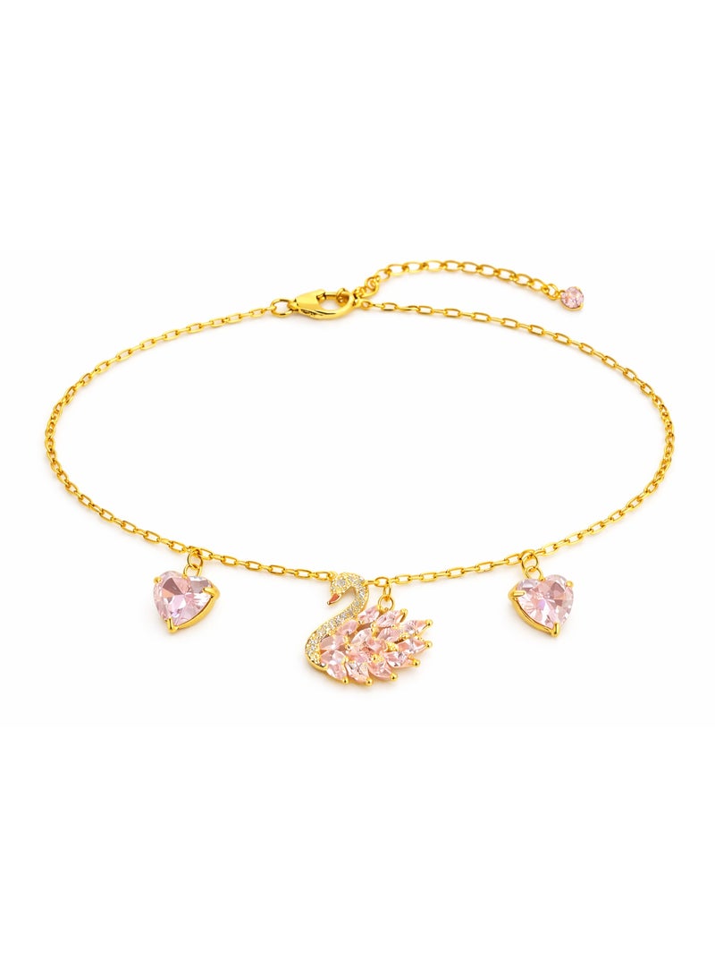 ميركال إمبراير سلسلة خصر مطلية بالذهب للنساء مرصعة بالكريستال - سلسلة خصر قابلة للتعديل، مجوهرات أنيقة وعصرية - Image 1