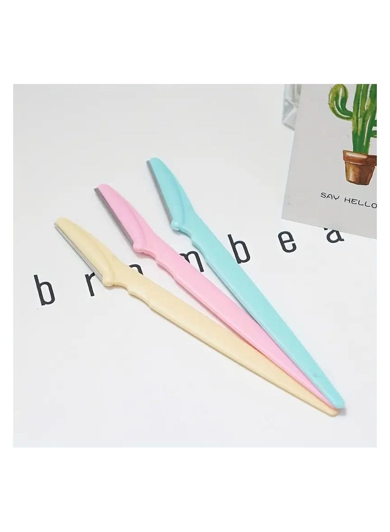 Eyebrow Razor Multicolour Razor Set Pack Of 3 - Image 2