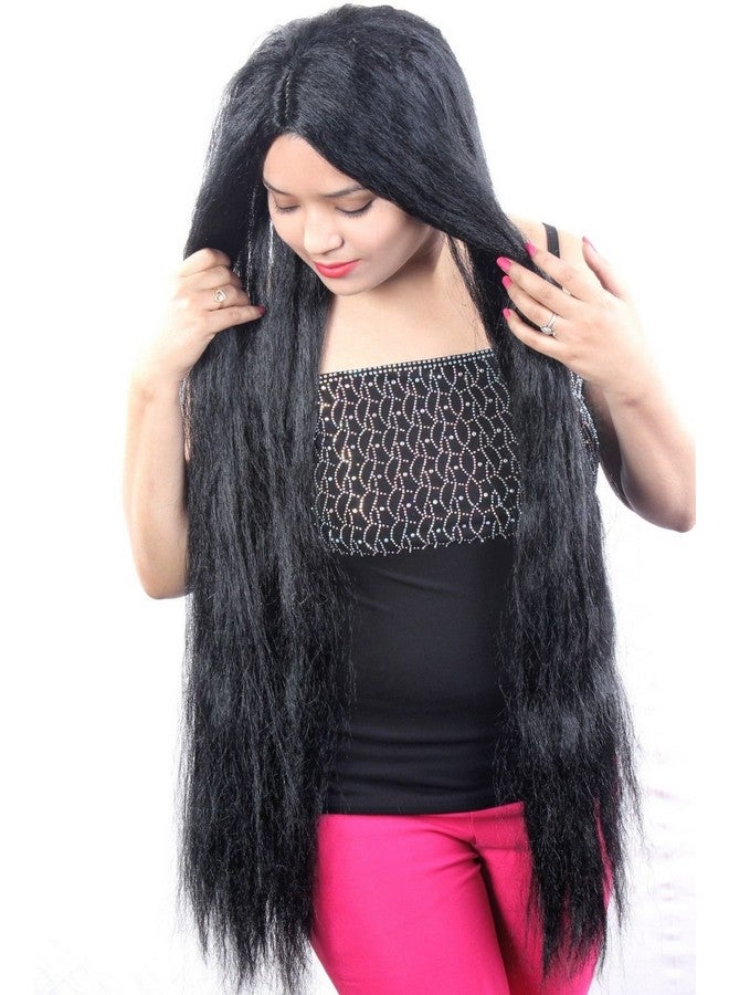 ريتزكارت باروكة شعر هندية طويلة مستقيمة للنساء من ريتزكارت، 32 بوصة، أسود، - Image 1