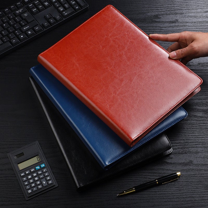 A4 Folder Multi-Function Folder Talk About Contract Folder Leather Manager Clip Board Clip Business Meeting Sales Clip Pad - Image 5