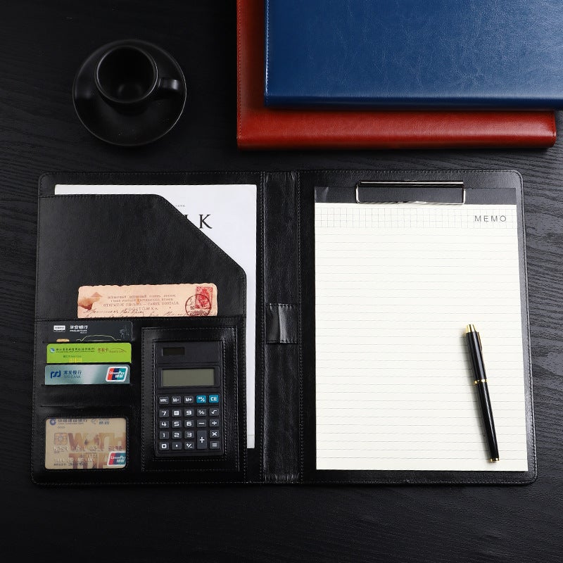 A4 Folder Multi-Function Folder Talk About Contract Folder Leather Manager Clip Board Clip Business Meeting Sales Clip Pad - Image 3