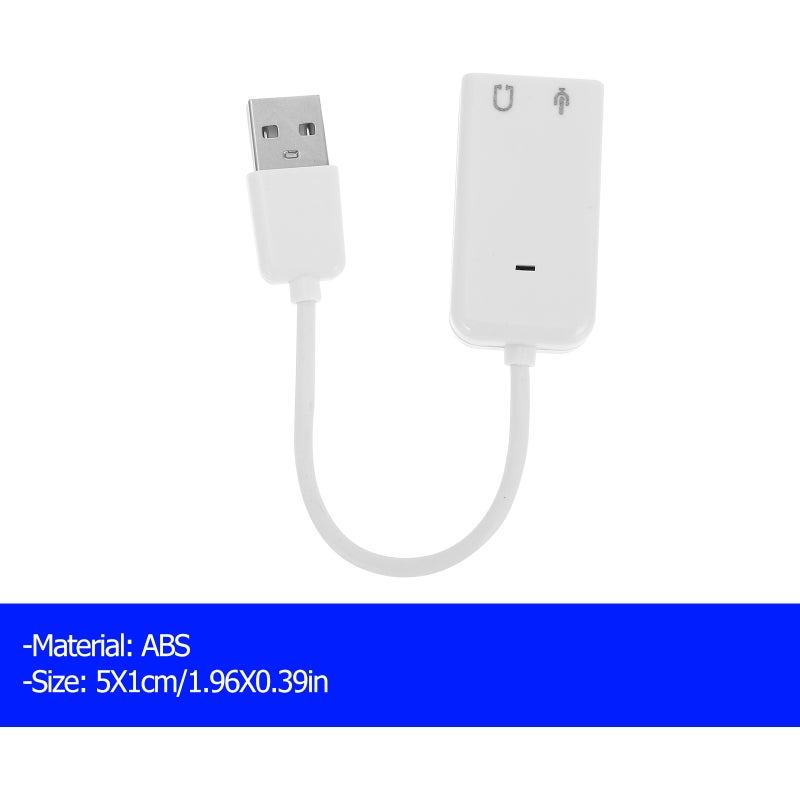 2pcs Laptop USB Sound Card Laptop External Sound Card Audio Sound Card Adapter - Image 2