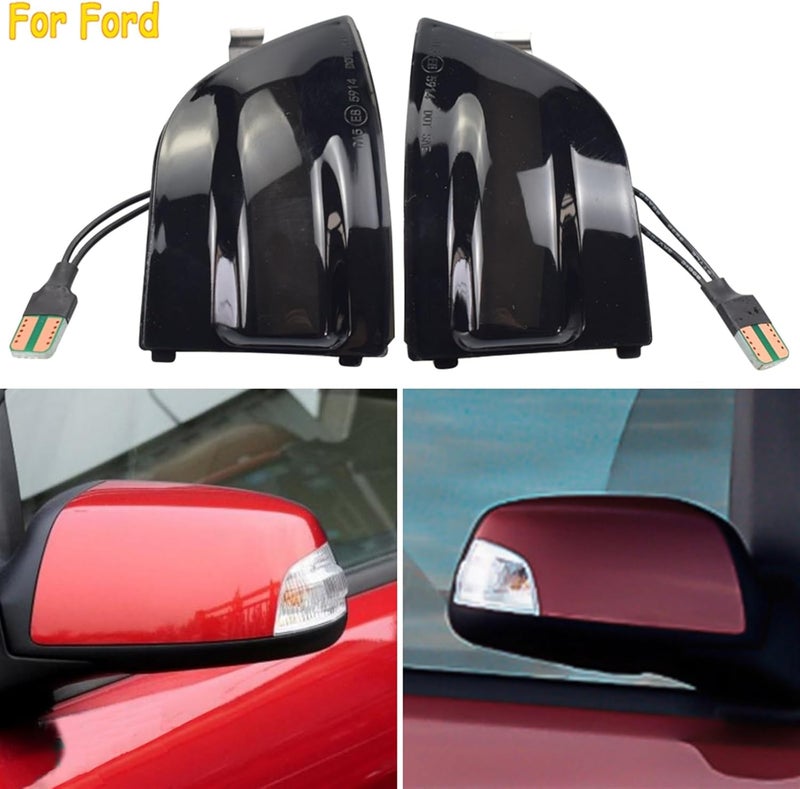 QASULER Dynamic Turn Signal Light for Ford Focus and C-MAX - Image 2