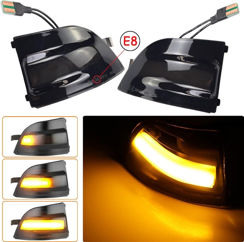 QASULER Dynamic Turn Signal Light for Ford Focus and C-MAX - Image 3
