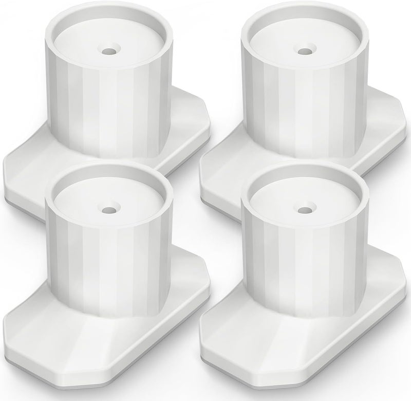 ICERO Baby Gate Extender Wall Protector 4 Pack Pressure Mounted Gates Extension Kit Extends 1135 inches Child Safety Gates and Protect Walls  Doorways from Pet  Dog GatesWork on StairsWhite - Image 1