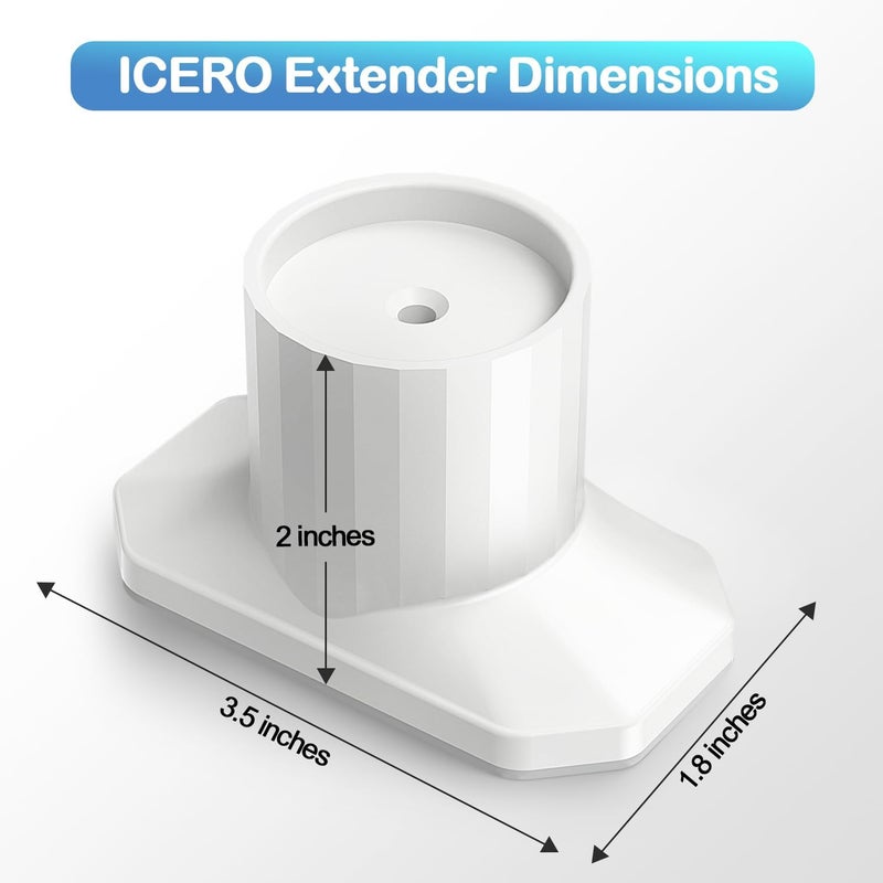 ICERO Baby Gate Extender Wall Protector 4 Pack Pressure Mounted Gates Extension Kit Extends 1135 inches Child Safety Gates and Protect Walls  Doorways from Pet  Dog GatesWork on StairsWhite - Image 2