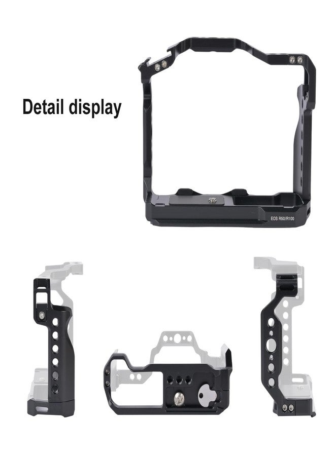 FUGASUN EOS R100 EOS R50 Camera Cage, EOS R50 EOS R100 Cold Shoe Cage for Canon EOS R100/R50 Camera - Image 5