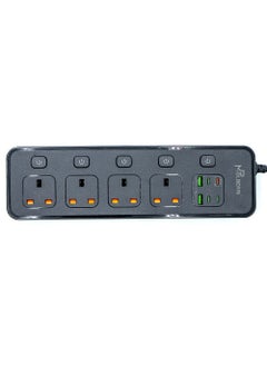mpBLBERRI mpBLBERRI BLB-EX852 Power Socket 3250w 3 Meter Black 4 Sockets  4 PD Output  2 USB Output  - Image 2