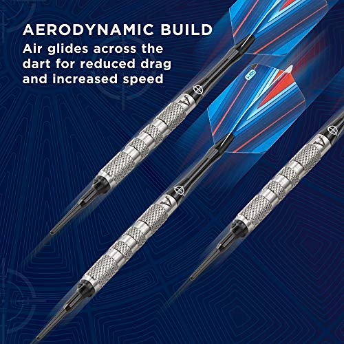 Viper by GLD Products Sidewinder 80% Tungsten Soft Tip Darts, Coarse Knurling, 18 Grams,Silver,21-3226-18 - Image 4