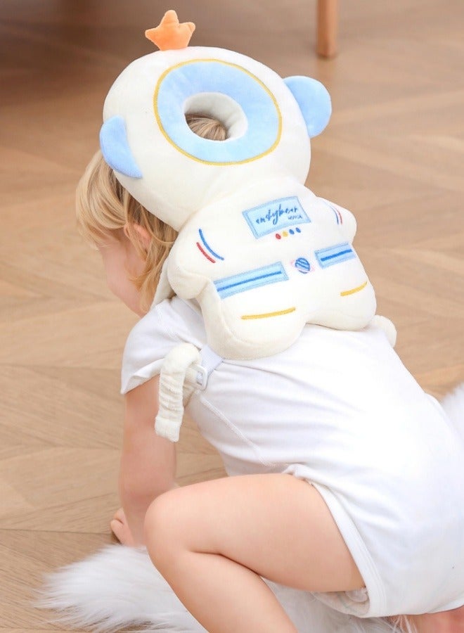 Baby Head Protector Toddlers Head Safety Pad Cushion Adjustable Backpack Baby Back Protection for Walking and Crawling for Age 5 to 24months Astronauts  - Image 4
