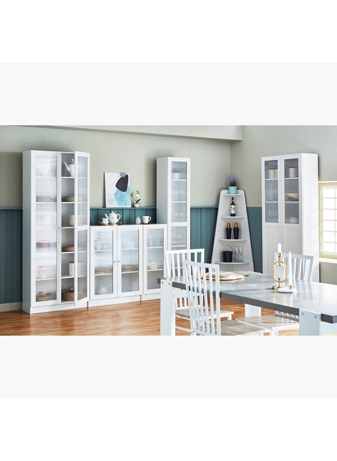 Home Box - Frankfurt 6-Tier Multipurpose Storage Unit With Acrylic Door 40 x 202 x 29.5 cm - Image 1