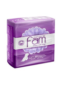 Fam Fam feminine sanitary pads 30 pads large size with wings 