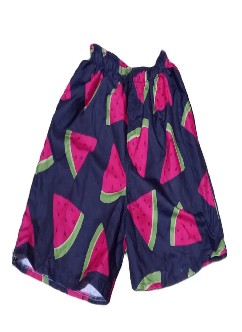Generic - Black patterned waterproof swim shorts - Image 1