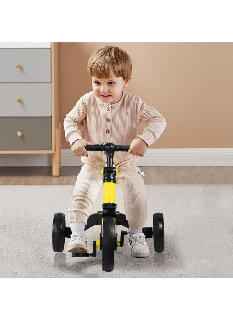 4-in-1 children's adjustable tricycle | 1.5-5 years old balance training car | Indoor and outdoor safety design, suitable for boys and girls - Image 4