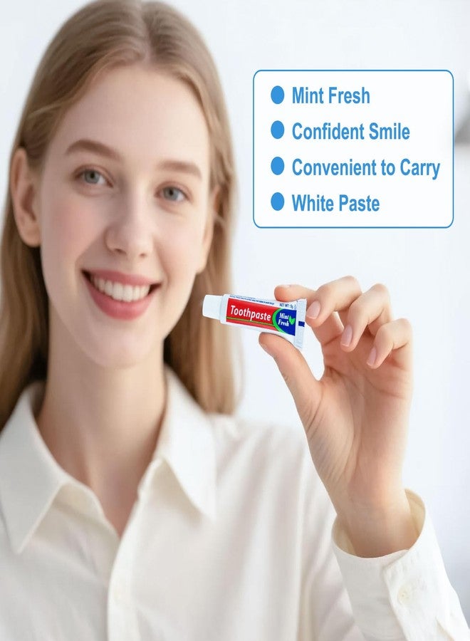 Zhjianup 30 Tubes Bulk Travel Size Mini Toothpaste, 0.176oz Disposable Mint Flavor Pocket Teeth Paste Small Essential Toothpaste for Travel, Home/Hotel/Guests/Charity/Homeless/Camping Oral Care (Single Use - Image 5