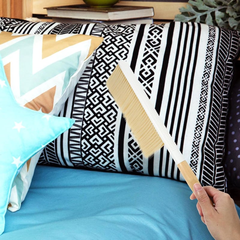 Beech Wood Long Handle Soft Bristle Dusting Brush for Bed Cleaning Indoor Sweeping Sofa Carpet Dust Remover Handheld Broom - Image 5