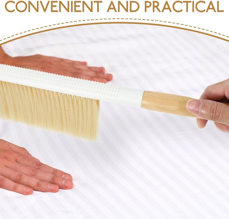 Beech Wood Long Handle Soft Bristle Dusting Brush for Bed Cleaning Indoor Sweeping Sofa Carpet Dust Remover Handheld Broom - Image 3