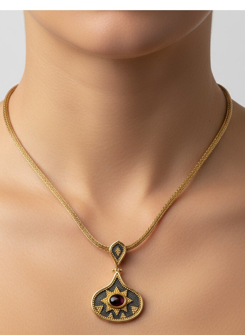 BTC ELLA - Silver Necklace Gold Plated (SIL0463) - Image 1