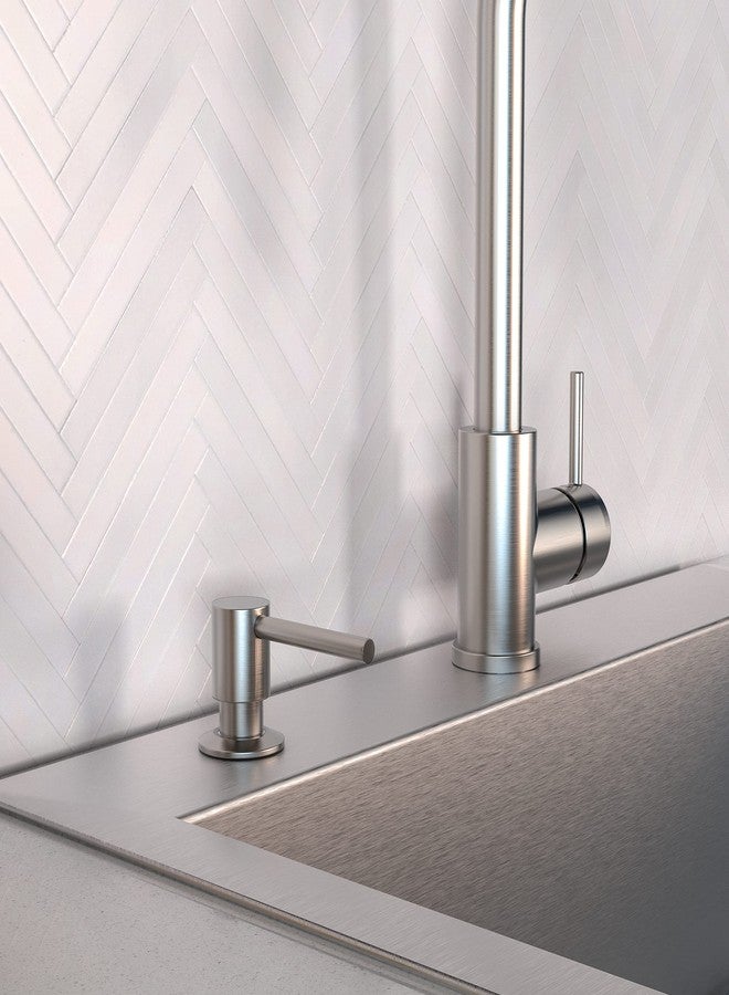 KEENEY K613BN Modern Kitchen Soap and Lotion Dispenser, Brushed Nickel - Image 3