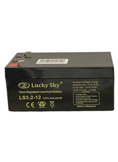 Lucky Sky Battery 12V 3.2Ah high-performance rechargeable sealed lead acid battery is a reliable and long-lasting power source for a wide range of applications.  - Image 1