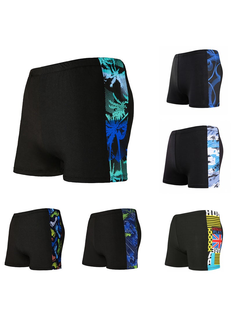 Generic - Adult Loose-Fit Printing Swimming Trunks Plus Size Beach Swimwear Shorts 2021 Mens Sporty Shoes And Accessories Color mixing - Image 1