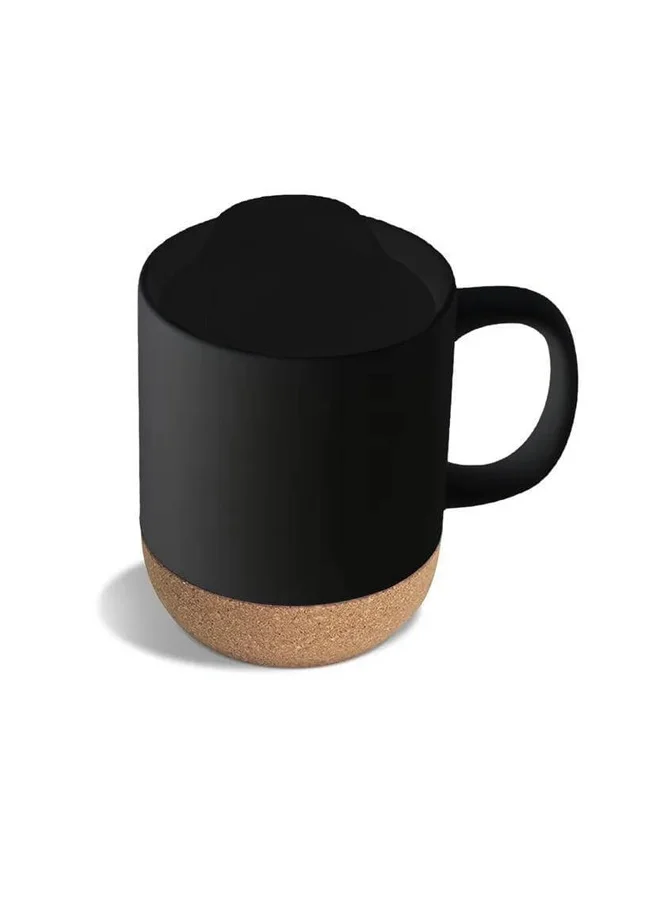 Share the Love LUCCA - Giftology Ceramic Mug with Cork and Lid - Black