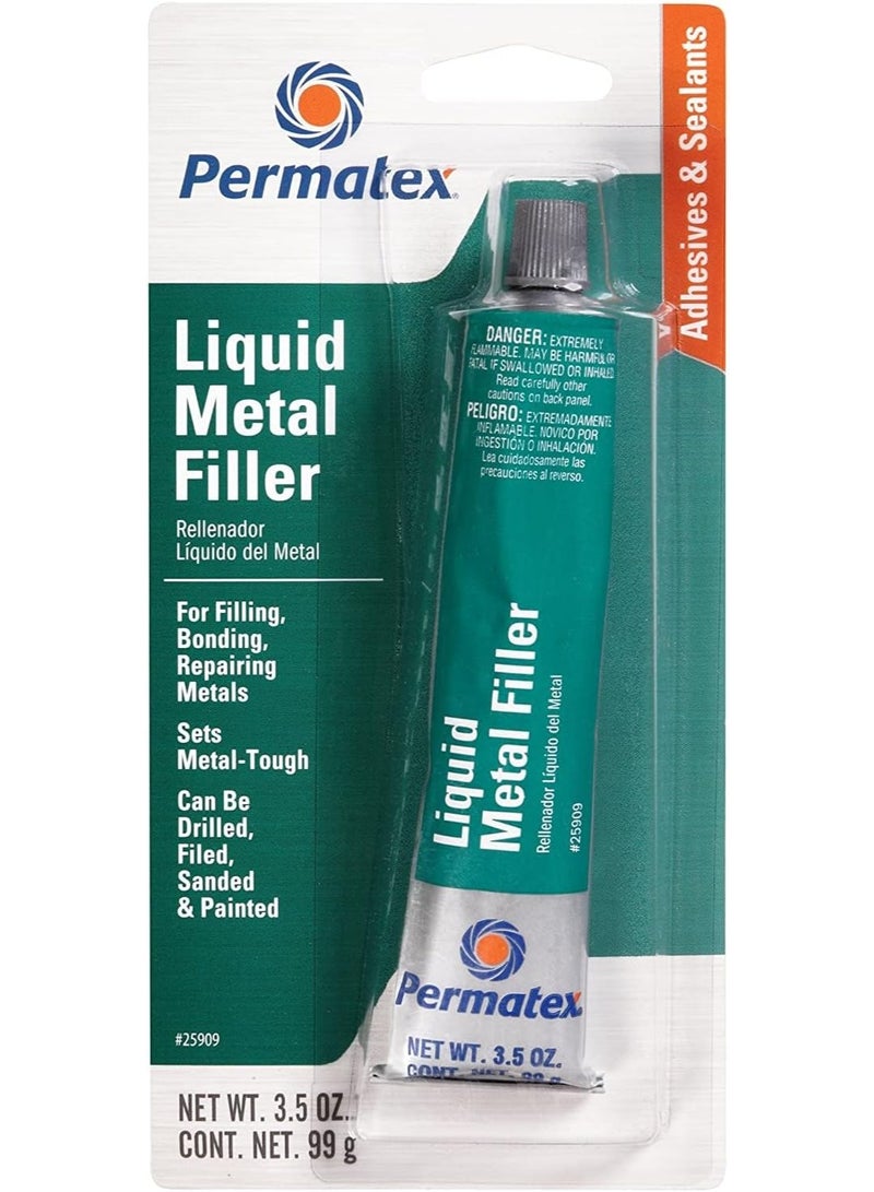 Permatex Permatex 25909 Liquid Metal Filler, 3.5 oz. 