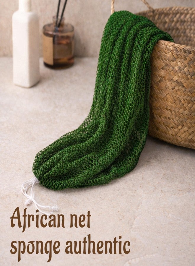 Yiclick African Net Sponge Authentic with Knots - Exfoliating Washcloth Towel, Back Scrubber for Shower Bath, Exfoliating Body Scrubber Exfoliator, African Rags Wash Cloth Loofah Lufa Sponge - Image 2