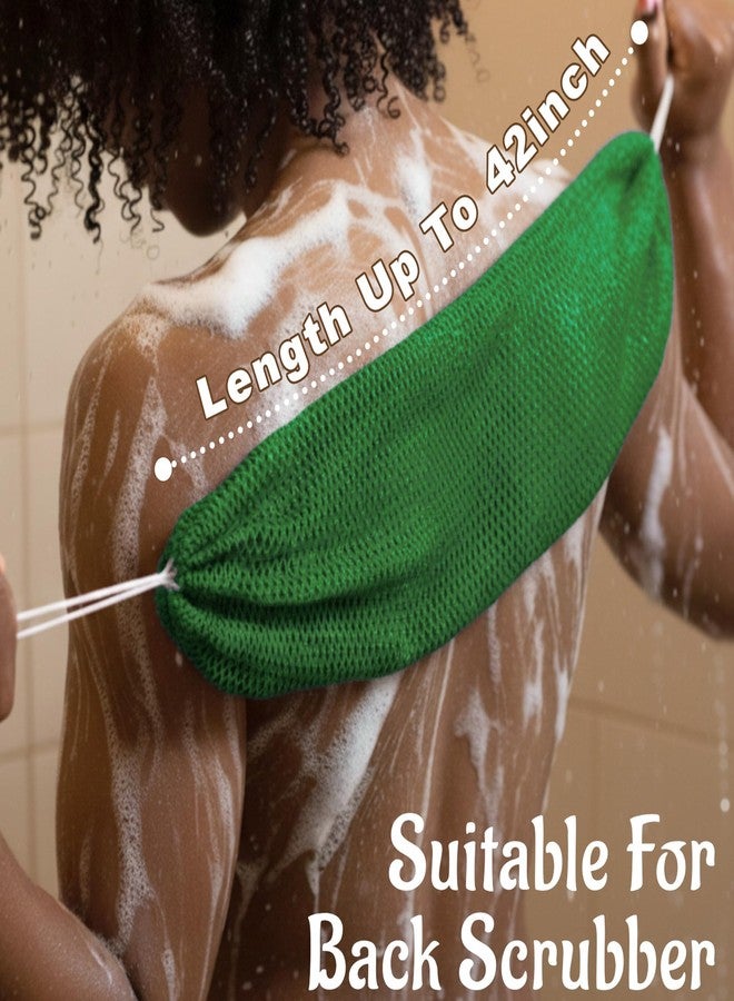 Yiclick African Net Sponge Authentic with Knots - Exfoliating Washcloth Towel, Back Scrubber for Shower Bath, Exfoliating Body Scrubber Exfoliator, African Rags Wash Cloth Loofah Lufa Sponge - Image 3