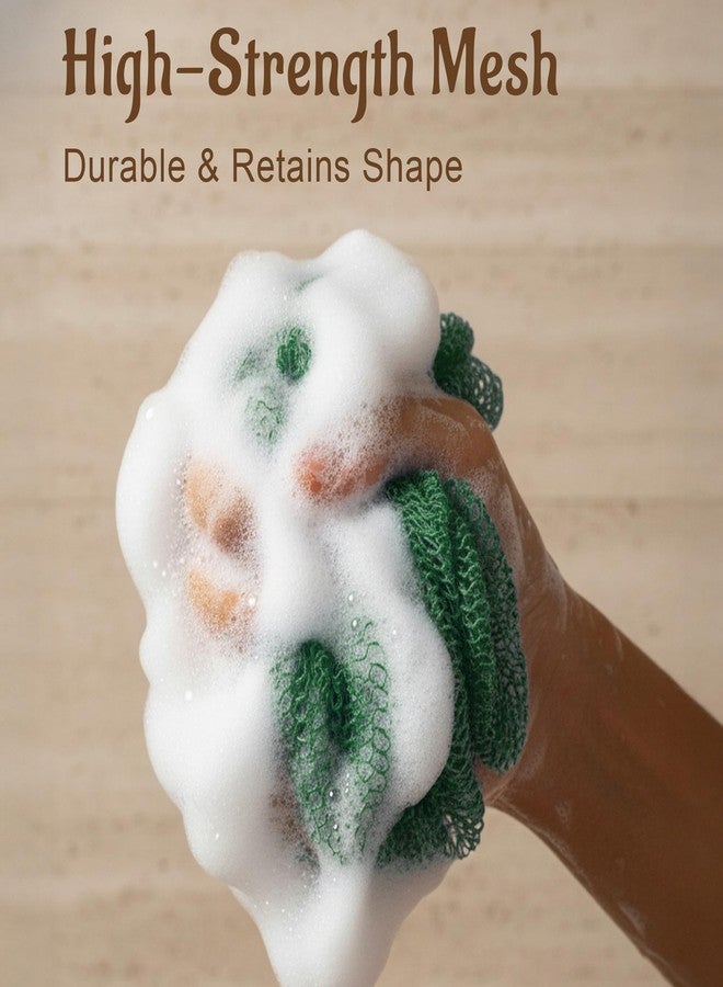 Yiclick African Net Sponge Authentic with Knots - Exfoliating Washcloth Towel, Back Scrubber for Shower Bath, Exfoliating Body Scrubber Exfoliator, African Rags Wash Cloth Loofah Lufa Sponge - Image 5