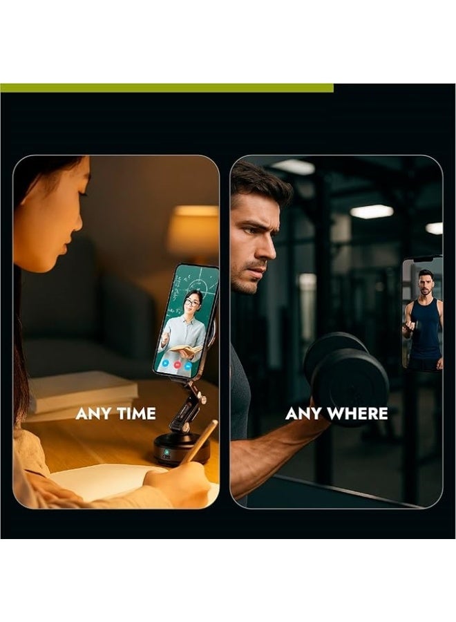 جرين تايجر حامل هاتف مغناطيسي يعمل بالشفط الفراغي X93 (رمادي) - حامل مغناطيسي محمول يدور 360 درجة، مناسب للزجاج والشاشات وبلاط الجدران ومعظم الأسطح. - Image 5