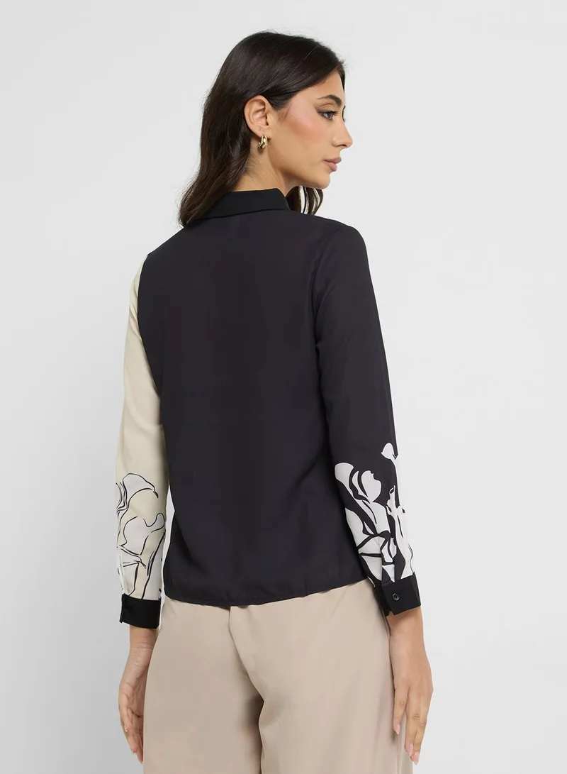 ايلا بلوزة مطبوعة