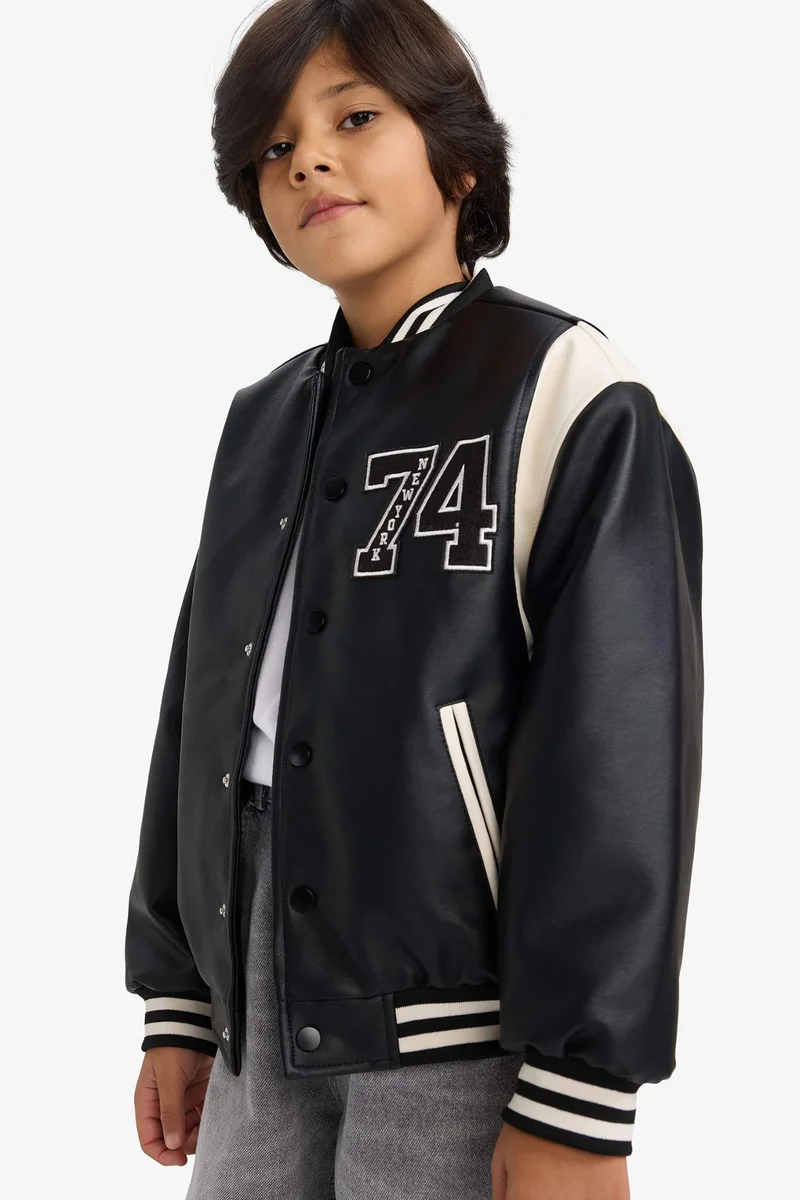 ديفاكتو Boy Waterproof Bomber Jacket