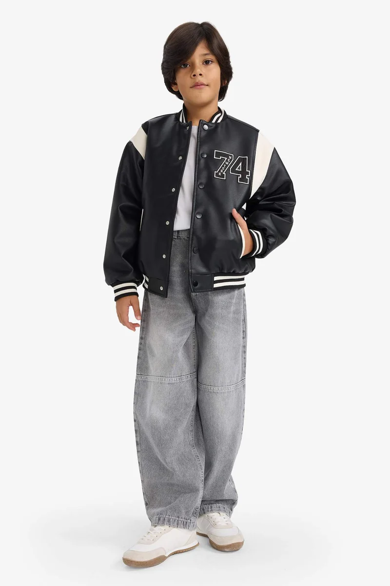 ديفاكتو Boy Waterproof Bomber Jacket
