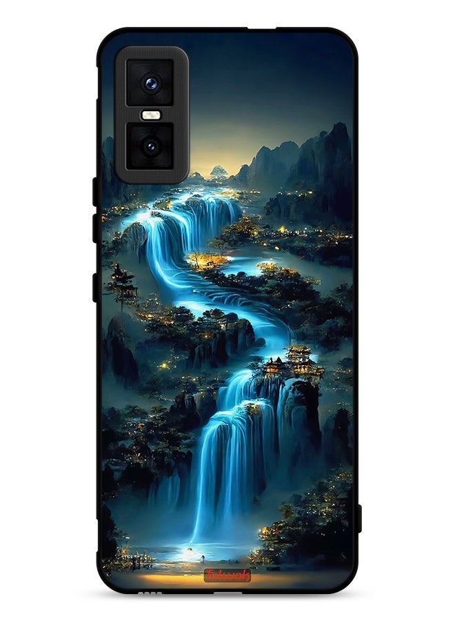 Tolwak Infinix GT 30 Pro Protective Case Cover Waterfall Art - Image 1