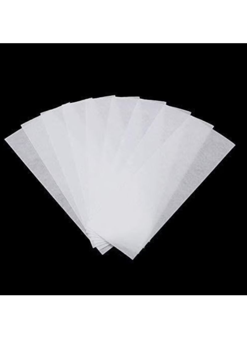 Generic 100 Pcs White Thicken Nonwovens Depilatory Paper - Honey Wax hair Removal Wax Special Paper  - Image 3