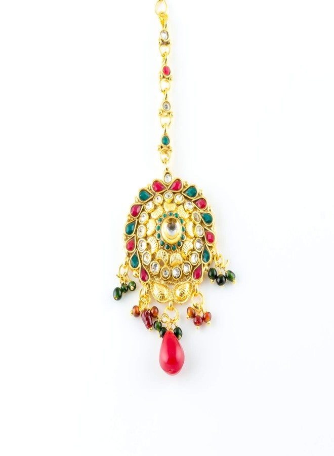 Vama Fashions Bore Maang teeka tika Mangtika Mang Tikka for Wedding Traditional - Image 3