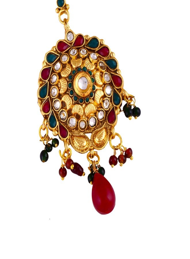 Vama Fashions Bore Maang teeka tika Mangtika Mang Tikka for Wedding Traditional - Image 2