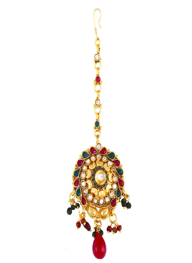 Vama Fashions Bore Maang teeka tika Mangtika Mang Tikka for Wedding Traditional - Image 1