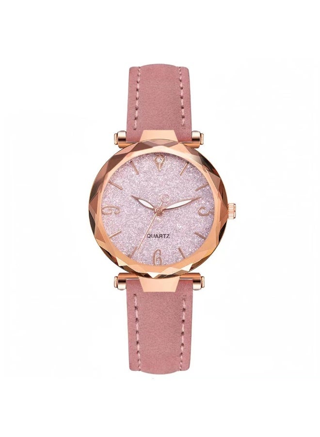 QUARTZ Womens Watch Gifts Set with Bracelet  for Lady Female Girls Minimalist Slim Thin Casual Dress Analog Quartz Wrist Watches - Image 2