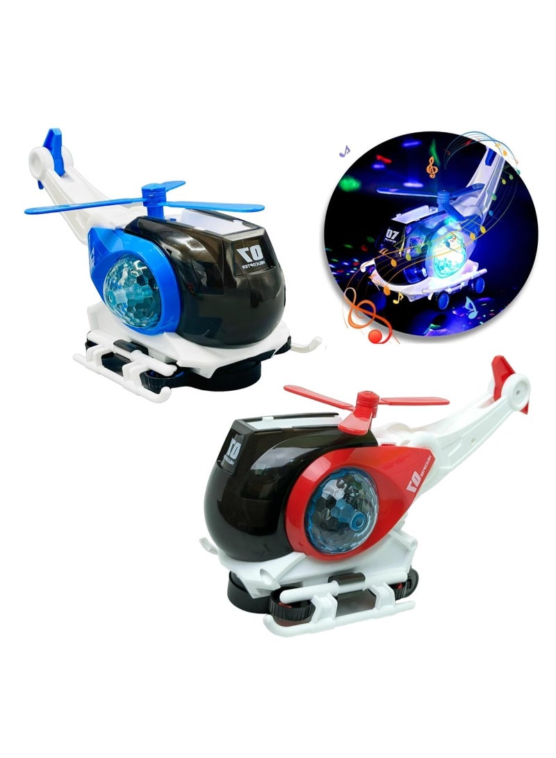 Electric Helicopter Toy For Kids – 360° Rotating Lights & Music Aircraft Toy - Image 1