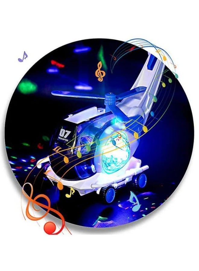 Electric Helicopter Toy For Kids – 360° Rotating Lights & Music Aircraft Toy - Image 2