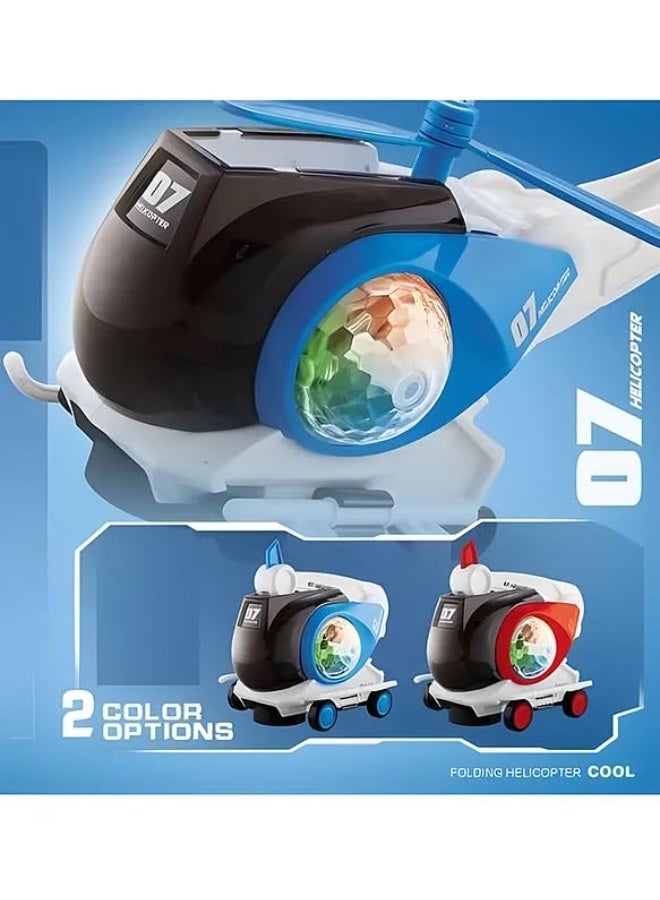 Electric Helicopter Toy For Kids – 360° Rotating Lights & Music Aircraft Toy - Image 3