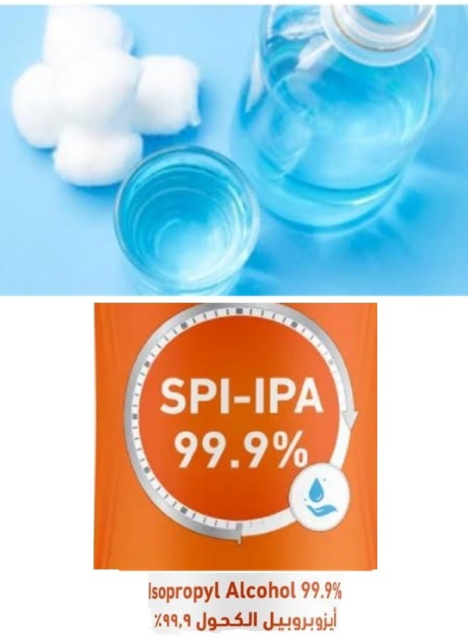 SPI - SPI-IPA Isopropyl Alcohol 99.9% Medical Pure For Surface and Tool Disinfection Effective Against Germs and Viruses 5 Litter - Image 1