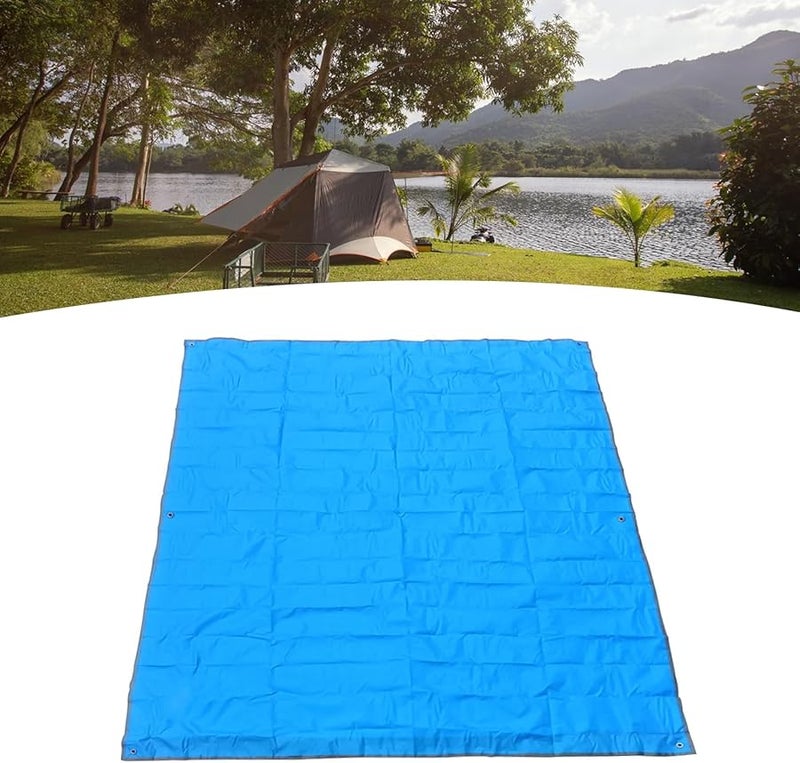 سجادة نزهة من قماش أكسفورد الأزرق للاستخدام في التخييم والشاطئ والحدائق مقاس 150 × 210 سم - Image 3