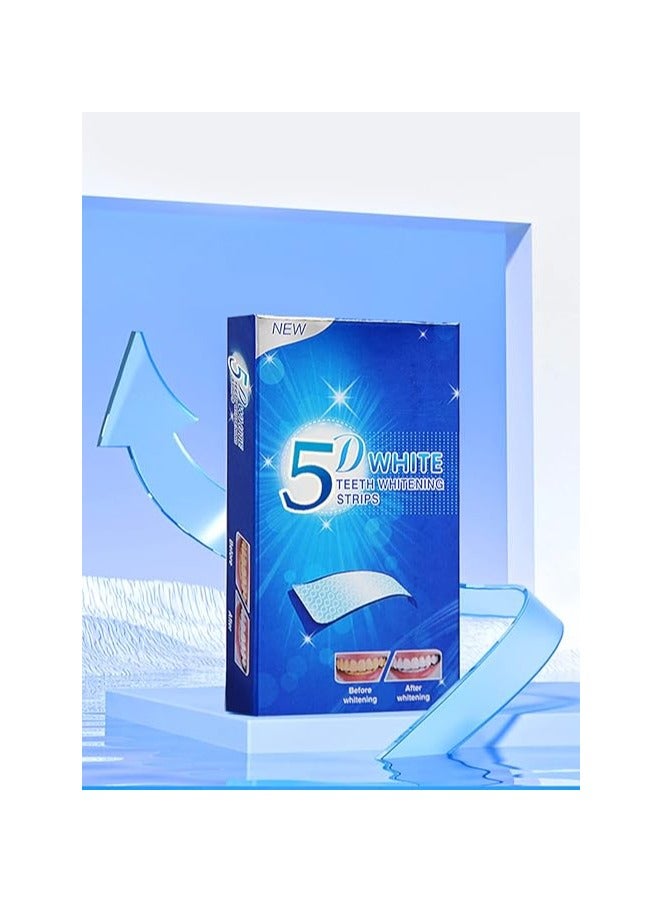 5دي شرائط تبييض الأسنان – شرائط بيضاء لتفتيح الأسنان (قد يختلف التصميم) - Image 5