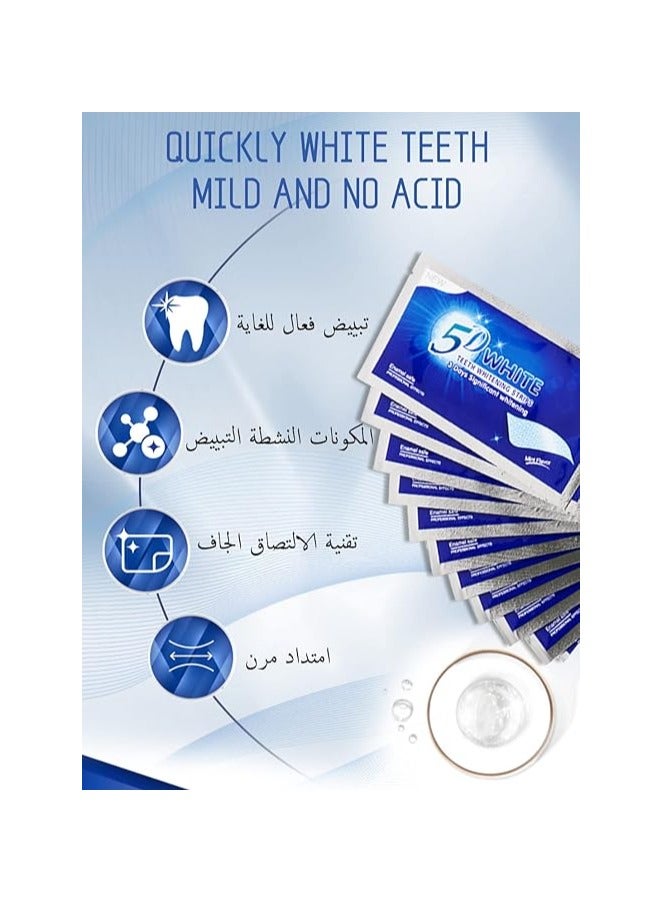 5دي شرائط تبييض الأسنان – شرائط بيضاء لتفتيح الأسنان (قد يختلف التصميم) - Image 4