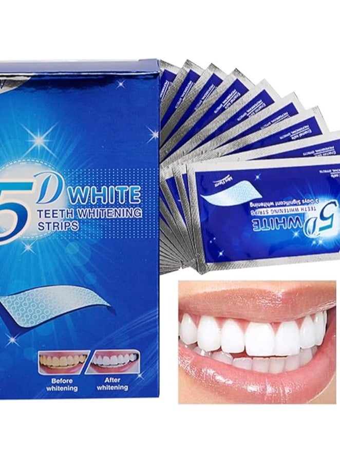 5دي شرائط تبييض الأسنان – شرائط بيضاء لتفتيح الأسنان (قد يختلف التصميم) - Image 1